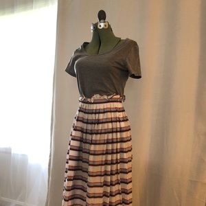 Vintage 80s Paper Bag Midi skirt